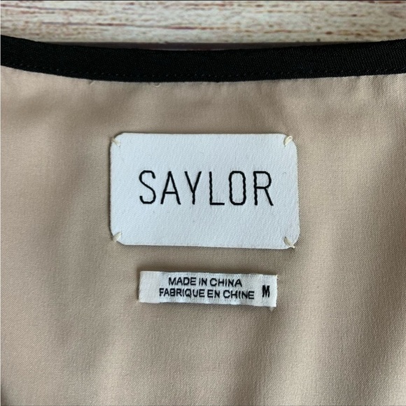 SAYLOR Sloan Black Velvet Gothic Dress Medium NWT - Picture 6 of 9